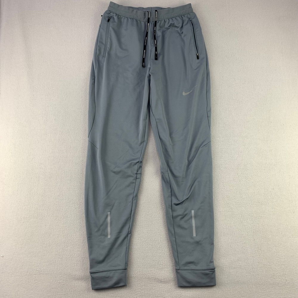 Nike Essential Training Joggers Mens Small Running Tapered Ankle Zip Track Pants